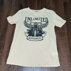 Shein letter and graphic print tee